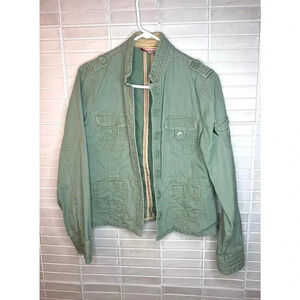 Periscope Army Green Jacket with Pink Trim - Women’s Large
